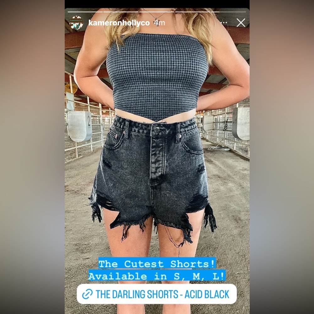 The Darling Shorts Acid Black